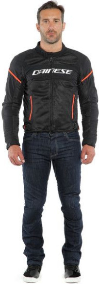 Geaca Moto Textila Air Frame D1 Tex Black White Fluo-Red 23
