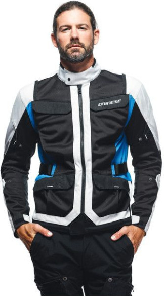 Geaca Moto Textila Desert Tex Glacier-Gray Black Performance-Blue 23