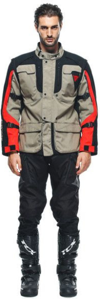 Geaca Moto Textila Alligator Tex Walnut Black Lava-Red 23