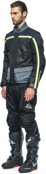 Geaca Moto Textila Outlaw Tex Black Black Ebony Fluo-Yellow 23