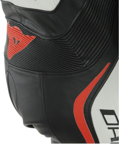 Combinezon Moto Piele Dama Misano 2 D-Air Perforated 1 PC Black White Fluo-Red 23