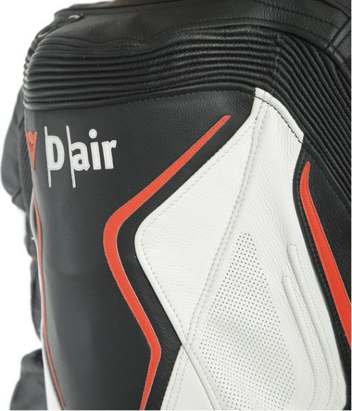 Combinezon Moto Piele Dama Misano 2 D-Air Perforated 1 PC Black White Fluo-Red 23