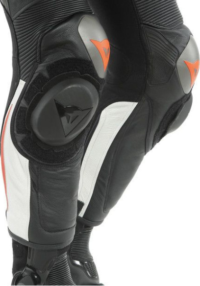 Combinezon Moto Piele Dama Misano 2 D-Air Perforated 1 PC Black White Fluo-Red 23