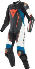Combinezon Moto Piele Misano 2 D-Air Perforated 1Pc Black-Matt White Light-Blue 23