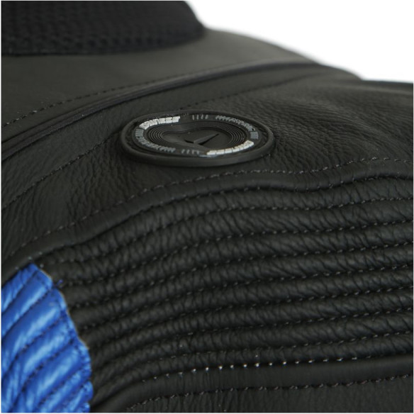 Combinezon Moto Piele Misano 2 D-Air Perforated 1Pc Black-Matt White Light-Blue 23