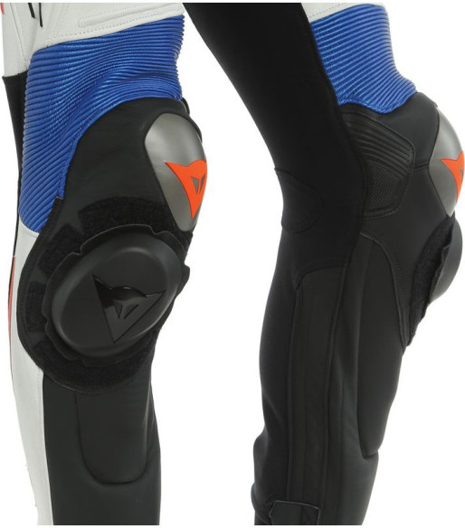 Combinezon Moto Piele Misano 2 D-Air Perforated 1Pc Black-Matt White Light-Blue 23