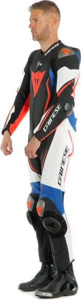 Combinezon Moto Piele Misano 2 D-Air Perforated 1Pc Black-Matt White Light-Blue 23