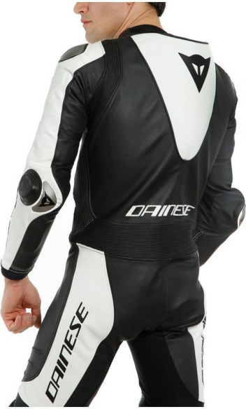 Combinezon Moto Piele Laguna Seca 5 1Pc Perforated Black White 23