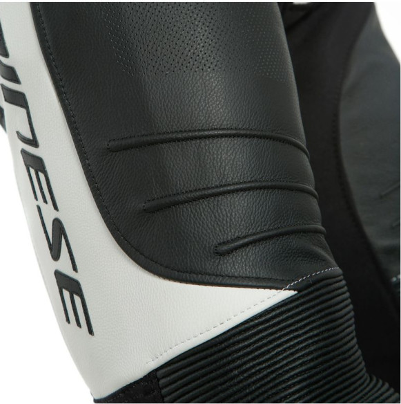 Combinezon Moto Piele Laguna Seca 5 1Pc Perforated Black White 23
