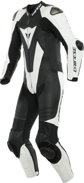 Combinezon Moto Piele Laguna Seca 5 1Pc Perforated Black White 23