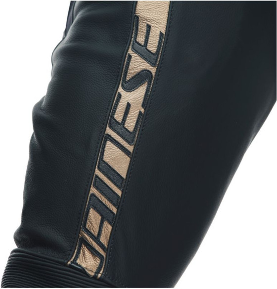 Combinezon Moto Piele Avro 4 2Pcs Black-Matt Charcoal-Gray Tibetan-Platinum 23