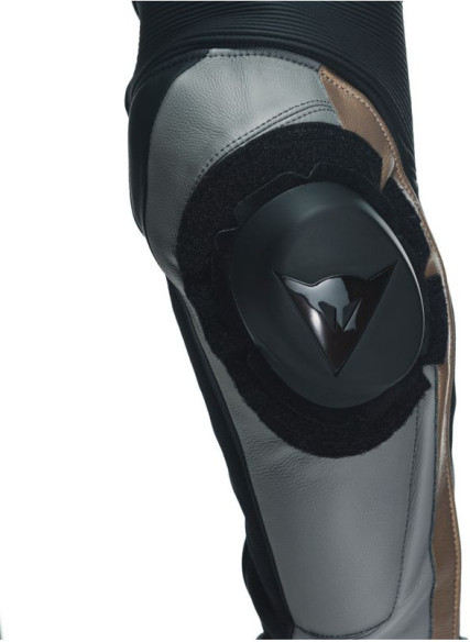Combinezon Moto Piele Avro 4 2Pcs Black-Matt Charcoal-Gray Tibetan-Platinum 23