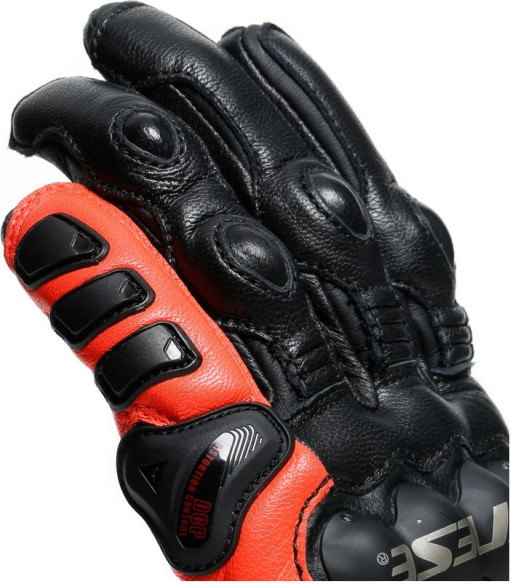 Manusi Moto Textile 4-Stroke 2 Black Fluo-Red 23