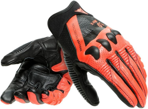Manusi Moto Textile X-Ride Black Fluo-Red 23