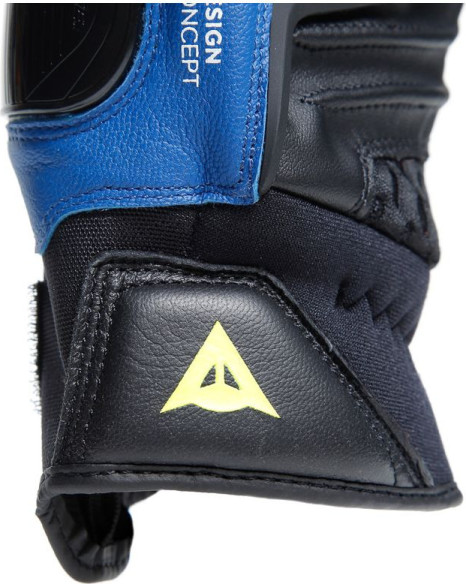 Manusi Moto Piele Carbon 4 Short Racing-Blue Black Fluo-Yellow 23