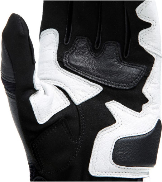 Manusi Moto Piele Mig 3 Unisex Black White Lava-Red 23