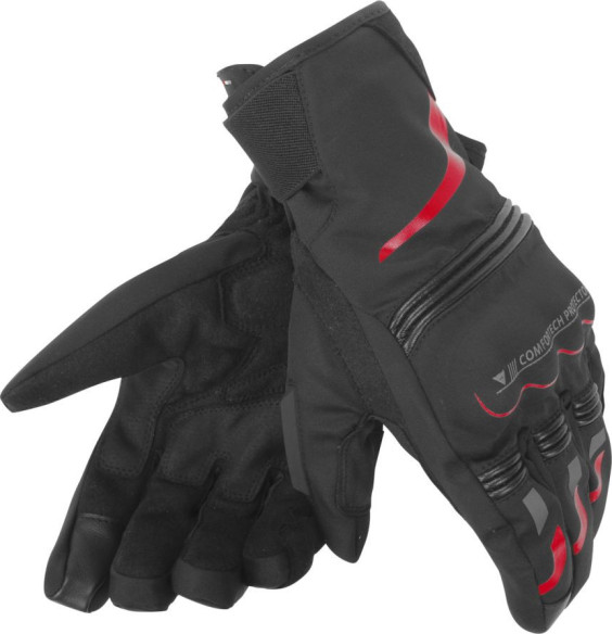 Manusi Moto Textile Tempest Unisex D-Dry Short Black Red 23