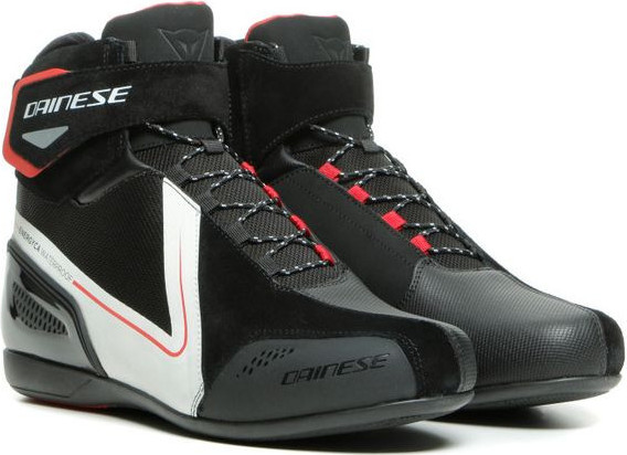 Ghete Moto Energyca D-Wp Black White Lava-Red 23