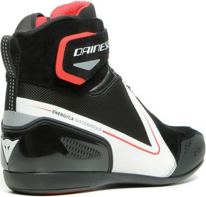 Ghete Moto Energyca D-Wp Black White Lava-Red 23