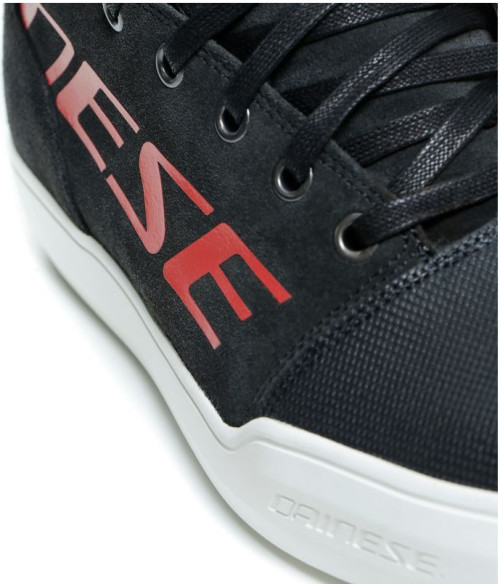 Ghete Moto Dama York D-Wp Dark-Carbon Red 23