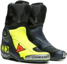 Cizme Moto Racing Axial D1 Replica Valentino Giallo-Fluo Blu-Reggiani 23