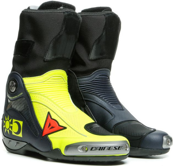 Cizme Moto Racing Axial D1 Replica Valentino Giallo-Fluo Blu-Reggiani 23