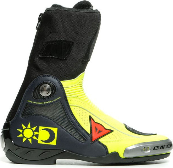 Cizme Moto Racing Axial D1 Replica Valentino Giallo-Fluo Blu-Reggiani 23