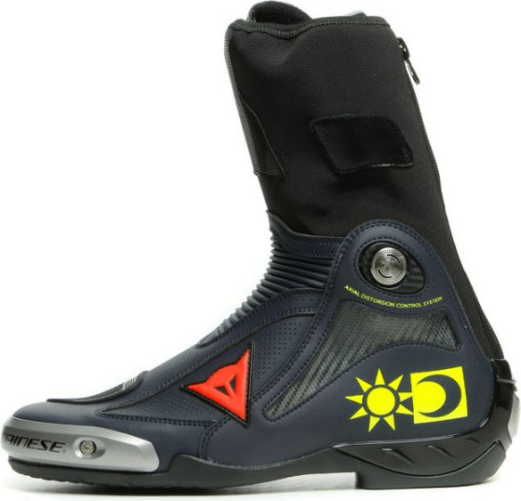 Cizme Moto Racing Axial D1 Replica Valentino Giallo-Fluo Blu-Reggiani 23