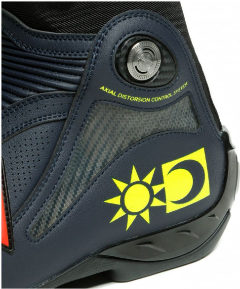 Cizme Moto Racing Axial D1 Replica Valentino Giallo-Fluo Blu-Reggiani 23