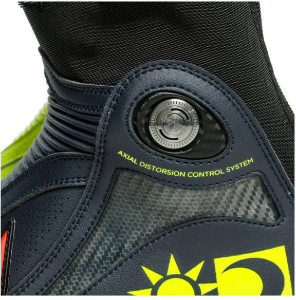 Cizme Moto Racing Axial D1 Replica Valentino Giallo-Fluo Blu-Reggiani 23