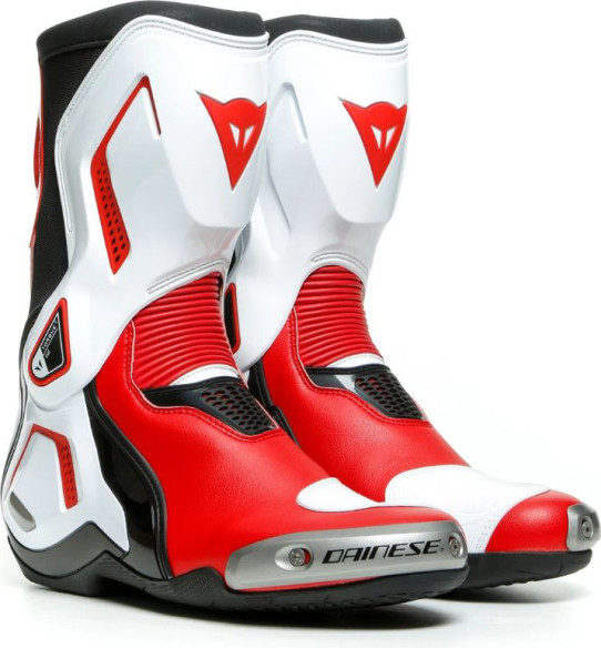 Cizme Moto Racing Torque 3 Out Black White Lava-Red 23