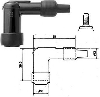 NGK - PIPA BACHELITA - LB10F