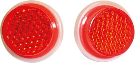 WINGNUT REFLECTORS - 25MM - PAIR - SILVER