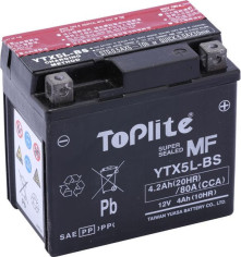 TOPLITE YUASA - YTX5L-BS YT5L-BS (FARA INTR. INCL. ACID)