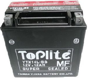 TOPLITE YUASA - YTX14L-BS (FARA INTR. INCL. ACID)