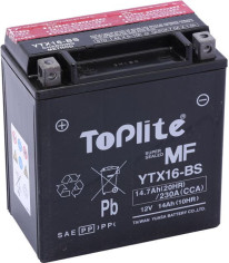 TOPLITE YUASA - YTX16-BS (FARA INTR. INCL. ACID)