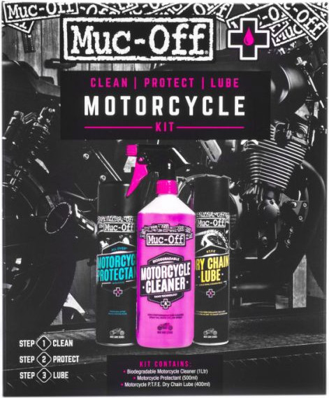 Set Intretinere Motorcycle Clean Protect And Lube Kit 672