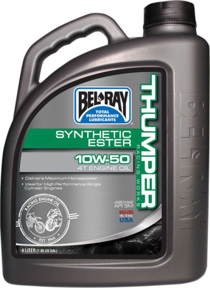 Ulei de motor THUMPER RACING WORKS SYNTHETIC ESTER 4T 10W-50 4 l