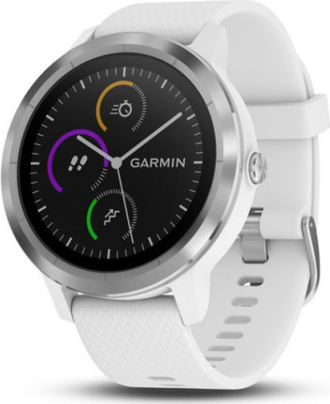 Ceas Vivoactive 3 Stainless Hardware White