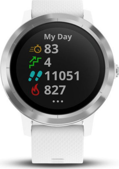 Ceas Vivoactive 3 Stainless Hardware White
