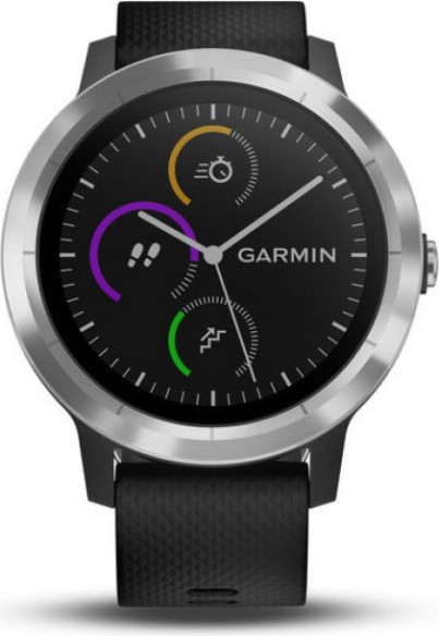 Ceas Vivoactive 3 Stainless Hardware Black