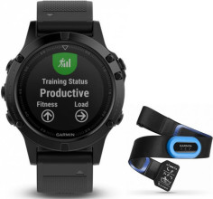 Ceas Garmin Fenix 5 Sapphire HRM Tri Bundle