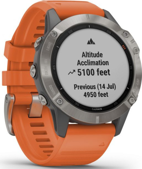 Ceas Garmin Fenix 6 Sapphire Titanium