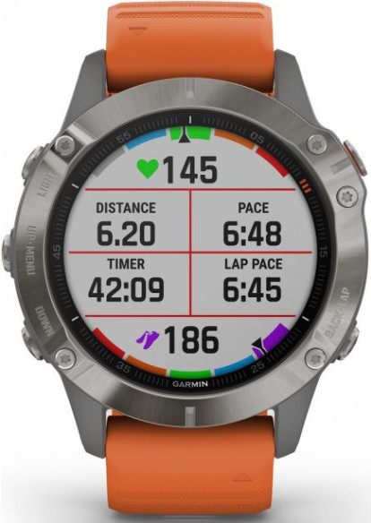 Ceas Garmin Fenix 6 Sapphire Titanium