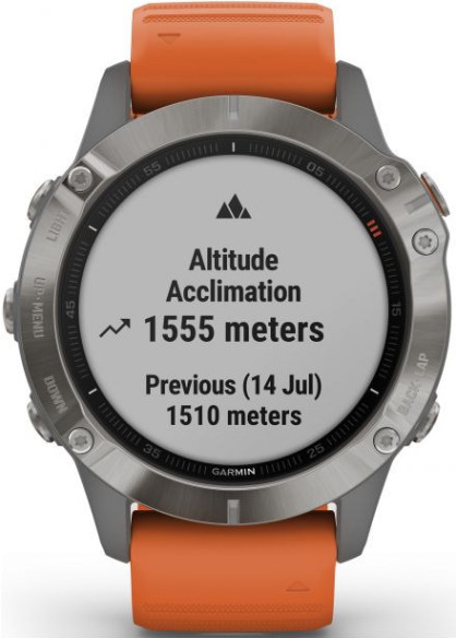 Ceas Garmin Fenix 6 Sapphire Titanium