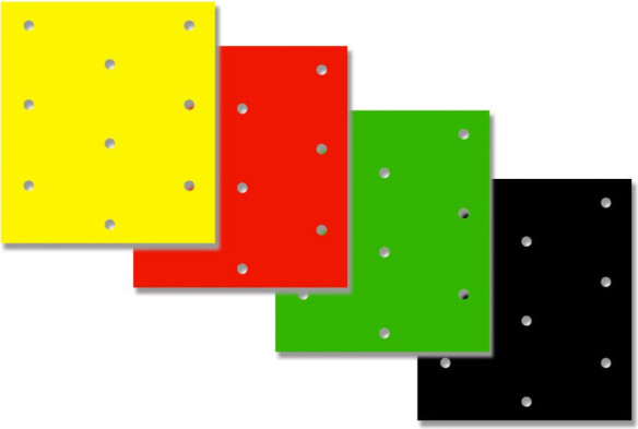 Coala Stickere Crystall W holes 47x33 Cm 3pk Red 5052 60
