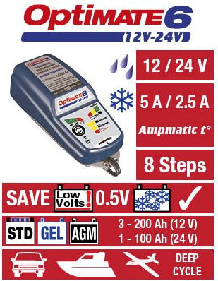 Incarcator Redresor Acumulator Optimate 6 12 24 V Tm-194