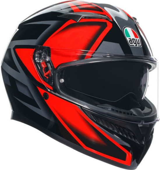 Casca Moto Full-Face K3 E2206 Mplk Compound Black Red
