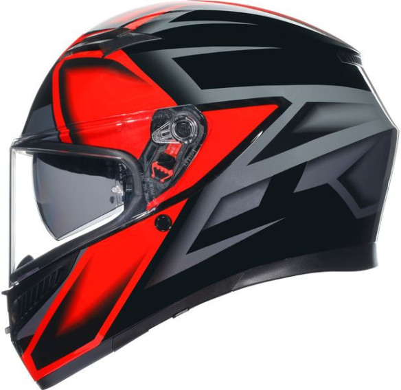 Casca Moto Full-Face K3 E2206 Mplk Compound Black Red