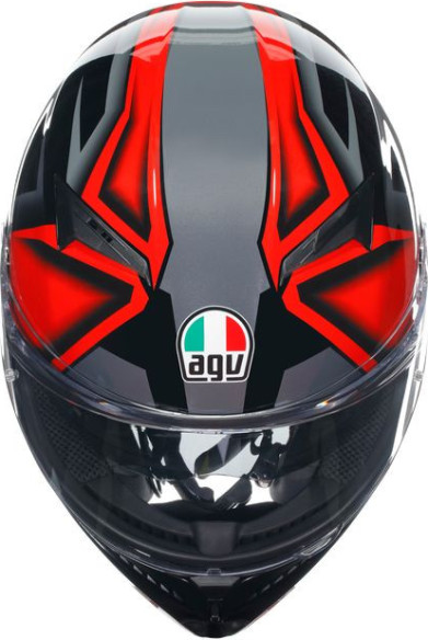 Casca Moto Full-Face K3 E2206 Mplk Compound Black Red